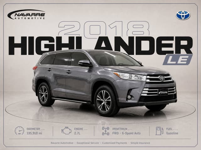 2018 Toyota Highlander LE