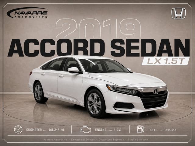 2019 Honda Accord Sedan LX 1.5T