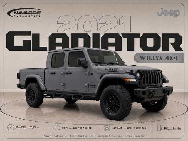 2021 Jeep Gladiator Willys 4x4