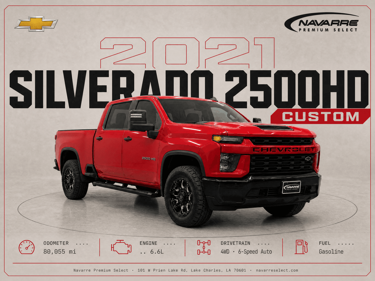 2021 Chevrolet Silverado 2500HD 4WD Crew Cab Standard Bed Custom