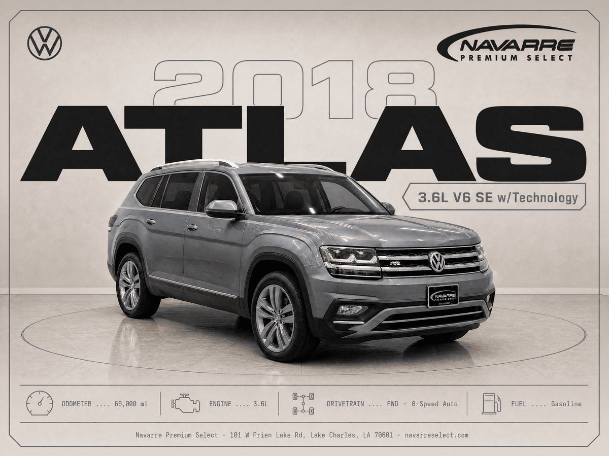2018 Volkswagen Atlas 3.6L V6 SE