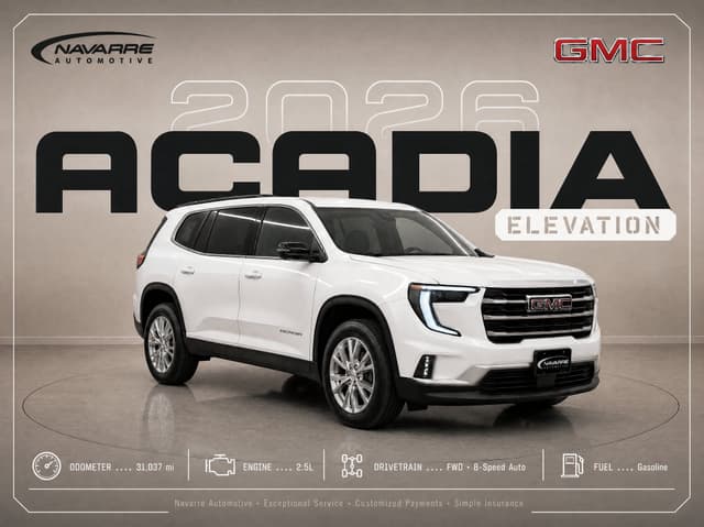 2026 GMC Acadia Elevation