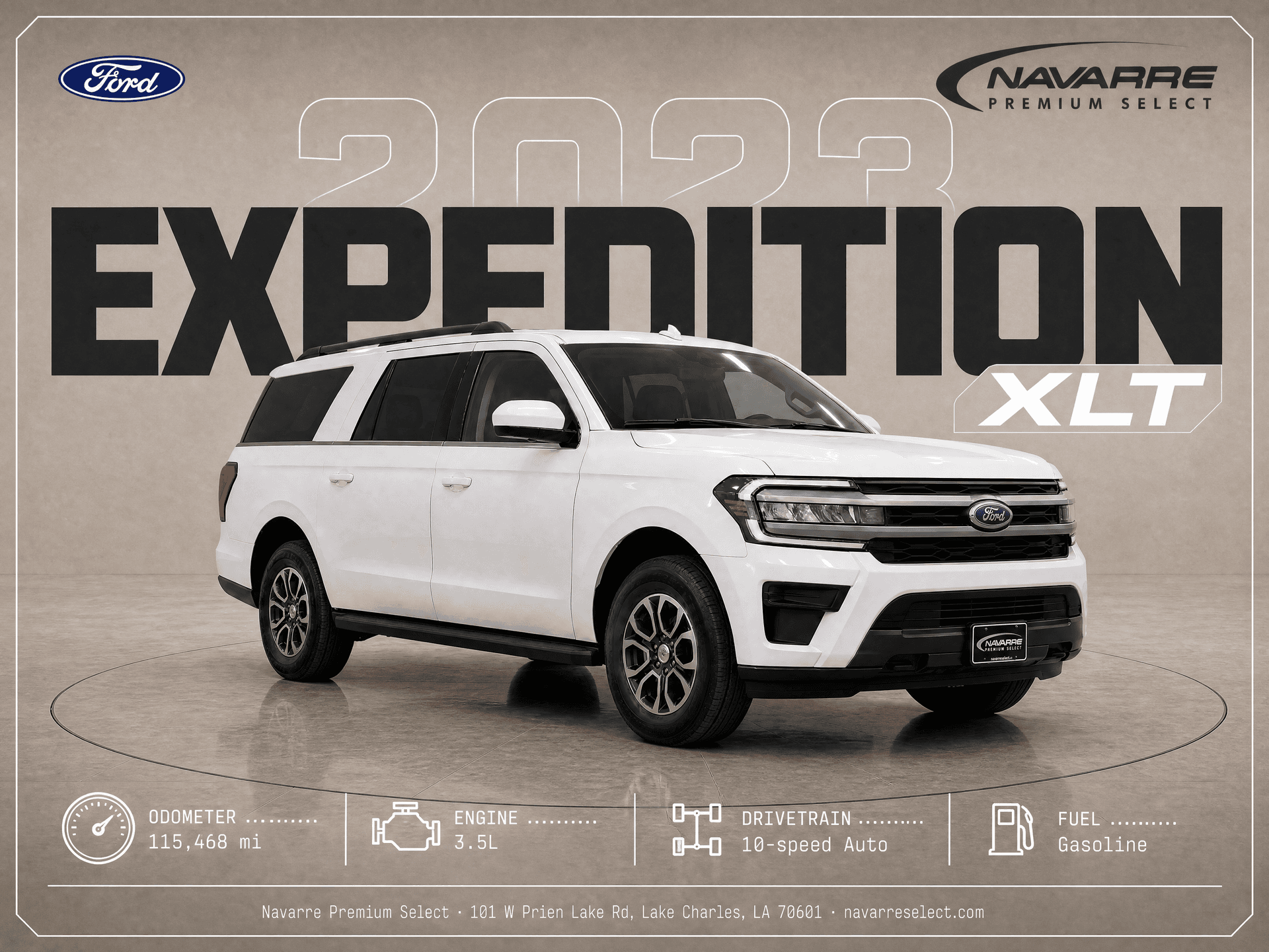 2023 Ford Expedition XLT, front three-quarter view