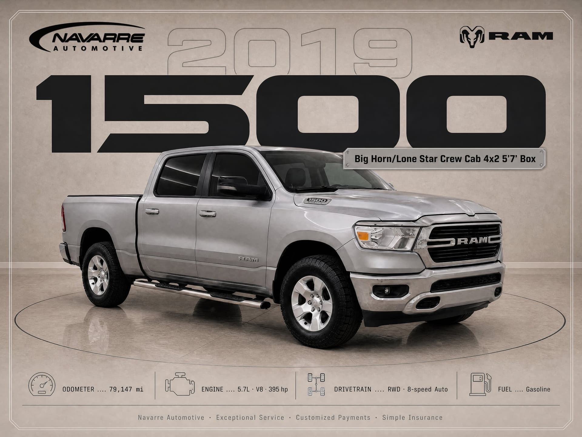 2019 RAM 1500 Pickup Big Horn/Lone Star