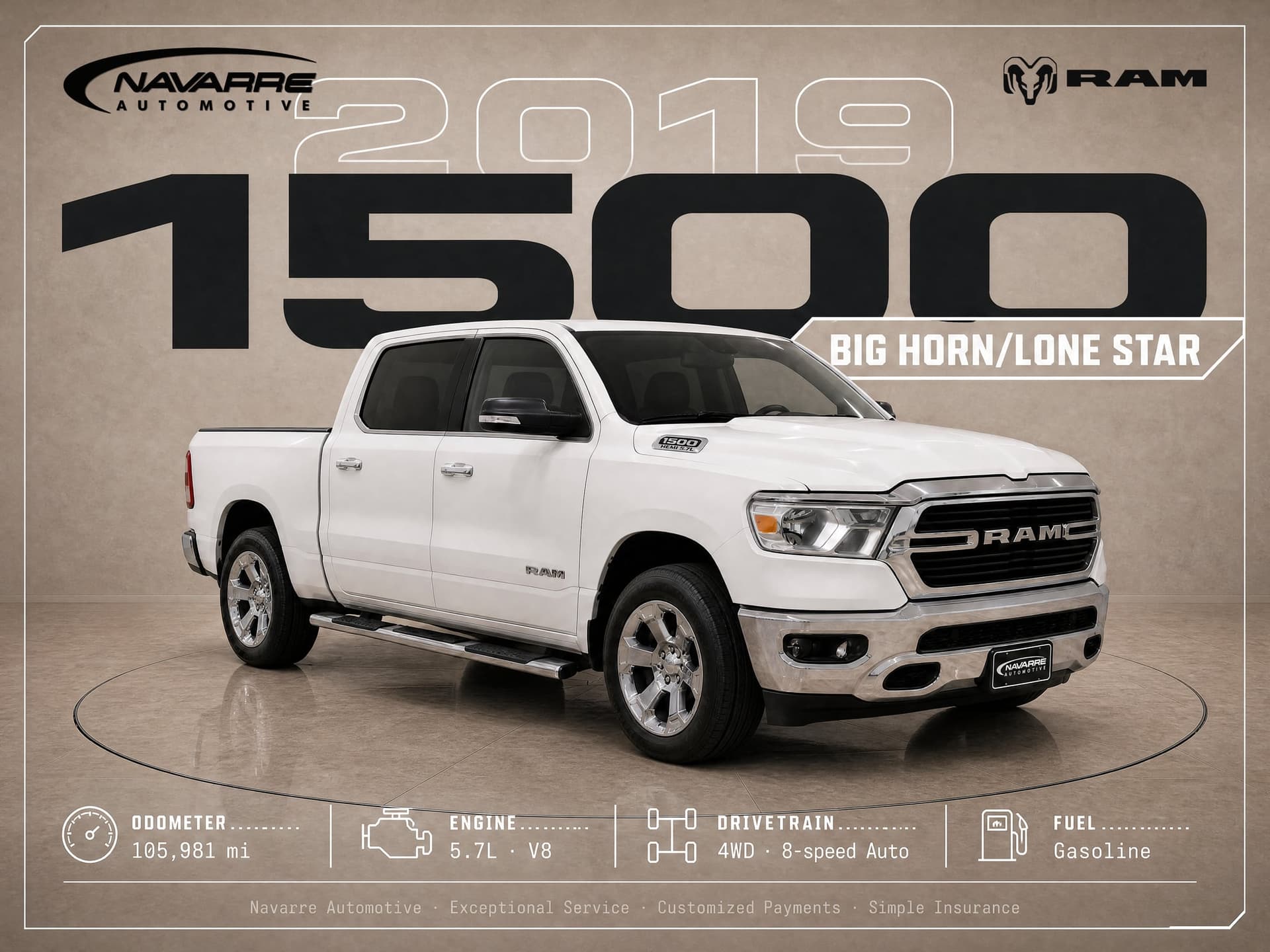 2019 RAM 1500 Pickup Big Horn/Lone Star