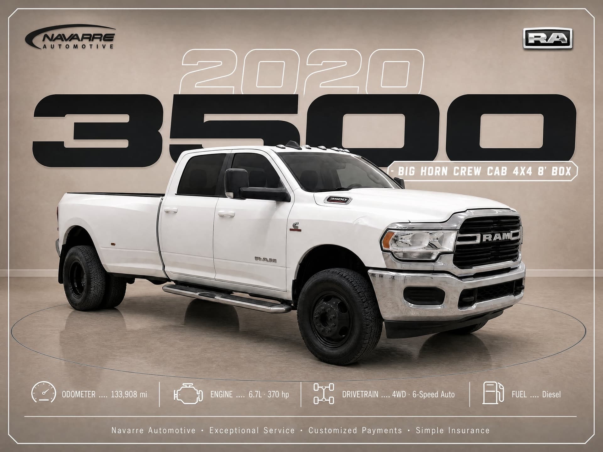 2020 RAM 3500 Pickup Big Horn