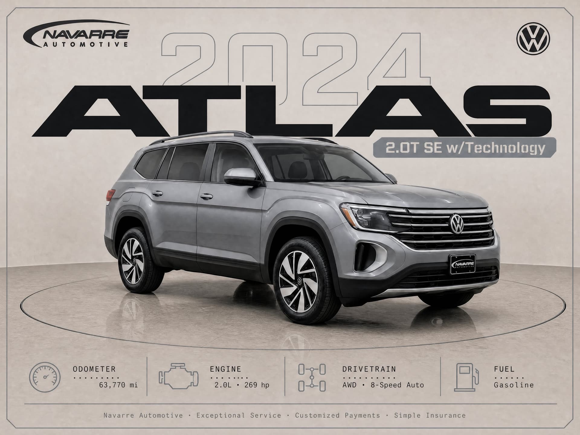 2024 Volkswagen Atlas SE w/Tech