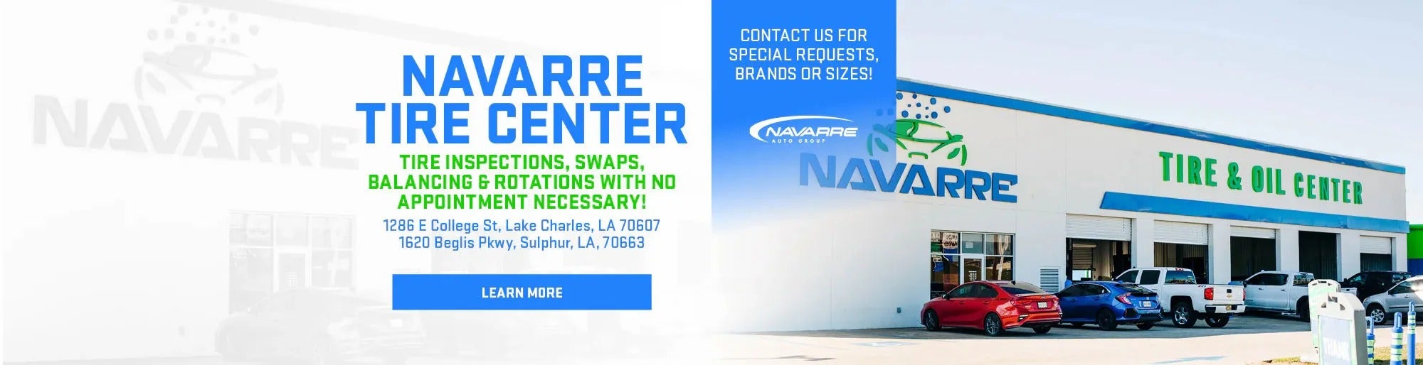 Tire Shop at Navarre Premium Select in Lake Charles LA